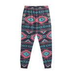 Pink And Blue Southwestern Pattern Print Sweatpants
