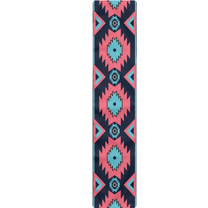 Pink And Blue Southwestern Pattern Print Table Runner