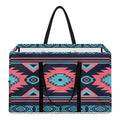 Pink And Blue Southwestern Pattern Print Utility Tote Bag