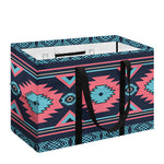 Pink And Blue Southwestern Pattern Print Utility Tote Bag