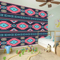 Pink And Blue Southwestern Pattern Print Wall Sticker