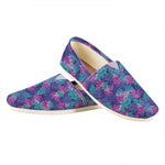Pink And Blue Tropical Palm Leaf Print Casual Shoes