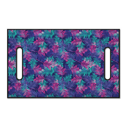 Pink And Blue Tropical Palm Leaf Print Golf Cart Seat Cover