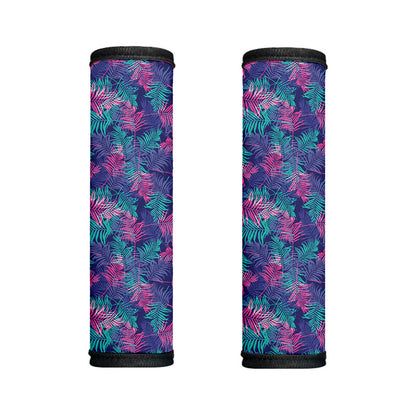 Pink And Blue Tropical Palm Leaf Print Handle Covers