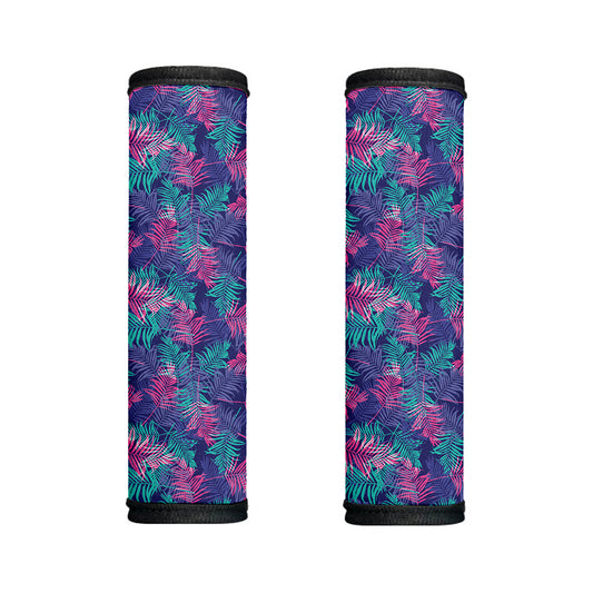 Pink And Blue Tropical Palm Leaf Print Handle Covers