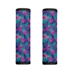 Pink And Blue Tropical Palm Leaf Print Handle Covers