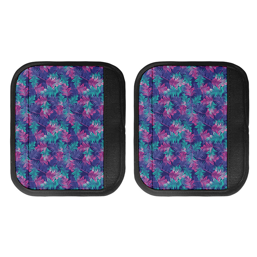Pink And Blue Tropical Palm Leaf Print Handle Covers