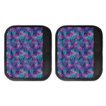 Pink And Blue Tropical Palm Leaf Print Handle Covers