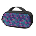 Pink And Blue Tropical Palm Leaf Print Portable Cooler Travel Case