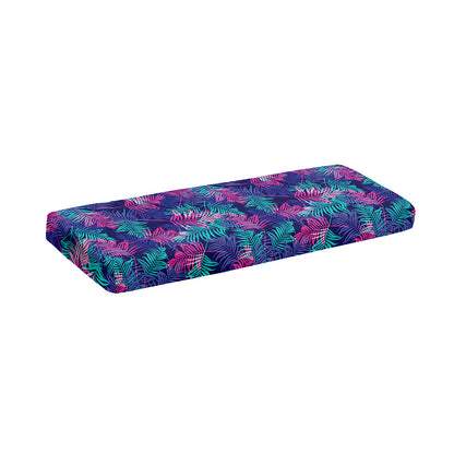 Pink And Blue Tropical Palm Leaf Print Piano Keyboard Cover
