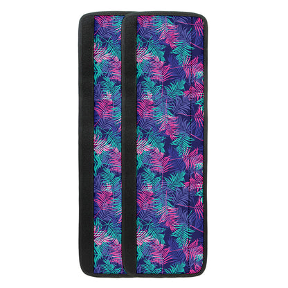 Pink And Blue Tropical Palm Leaf Print Refrigerator Handle Covers