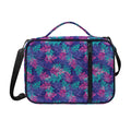 Pink And Blue Tropical Palm Leaf Print Shoulder Strap Bible Bag