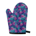 Pink And Blue Tropical Palm Leaf Print Single Oven Mitt