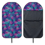Pink And Blue Tropical Palm Leaf Print Waterproof Car Seat Cover