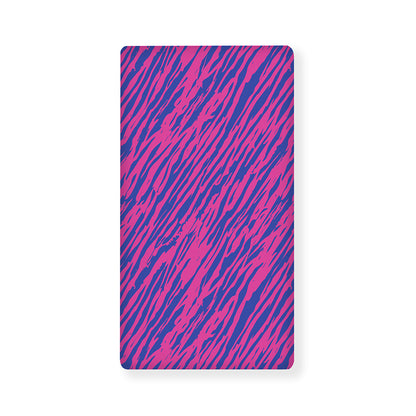 Pink And Blue Zebra Stripes Print Baby Crib Sheet