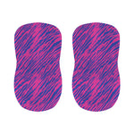 Pink And Blue Zebra Stripes Print Bar Stool Covers