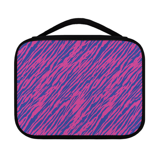 Pink And Blue Zebra Stripes Print Classic Bible Case