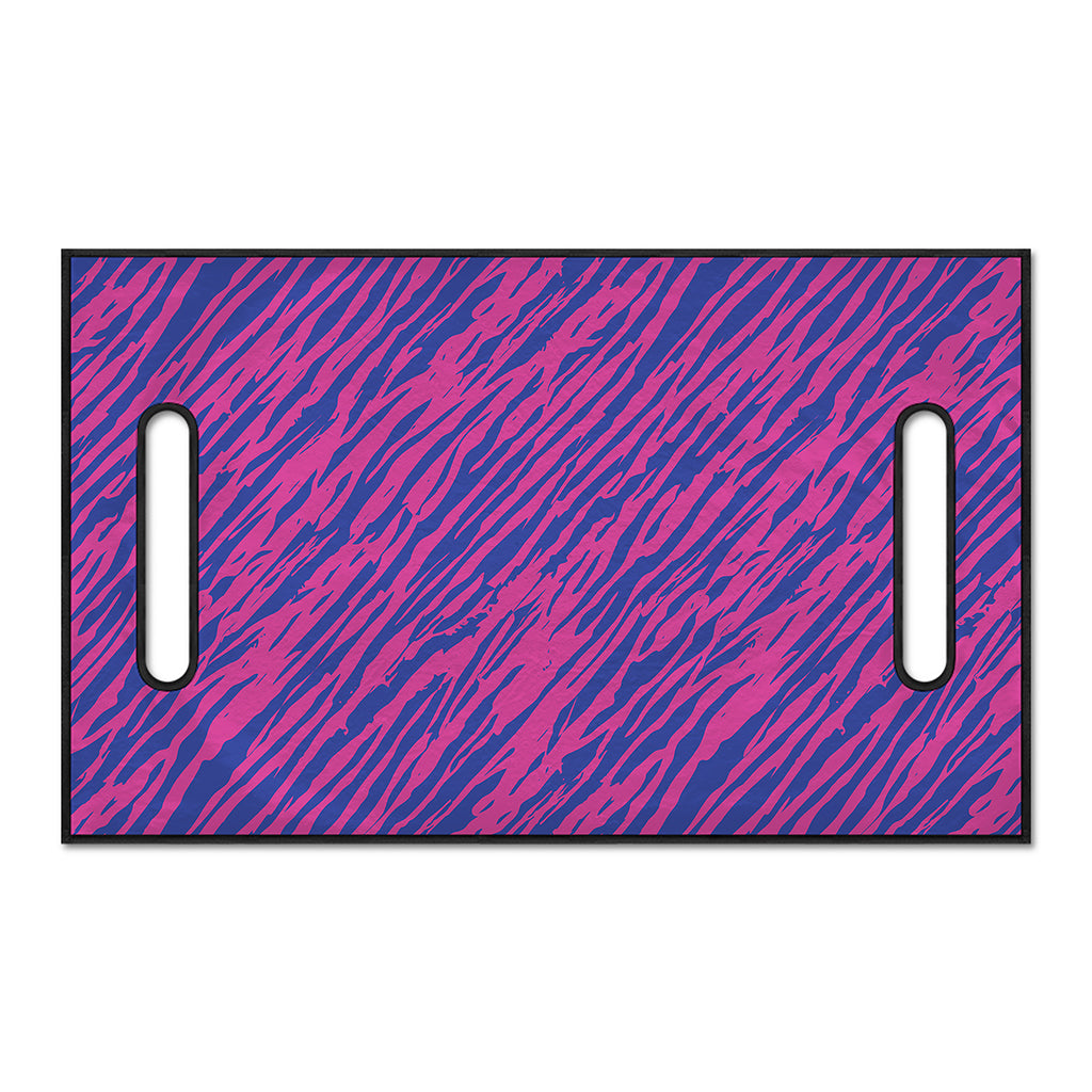 Pink And Blue Zebra Stripes Print Golf Cart Seat Cover