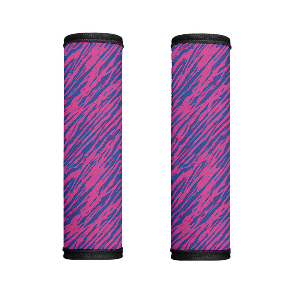 Pink And Blue Zebra Stripes Print Handle Covers