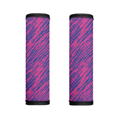 Pink And Blue Zebra Stripes Print Handle Covers