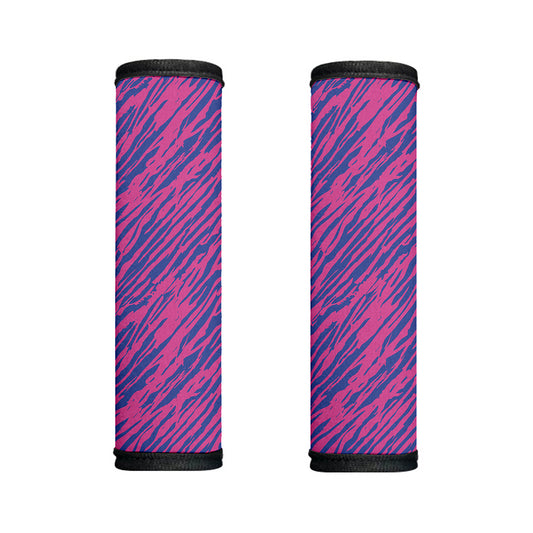 Pink And Blue Zebra Stripes Print Handle Covers
