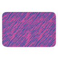 Pink And Blue Zebra Stripes Print Indoor Door Mat