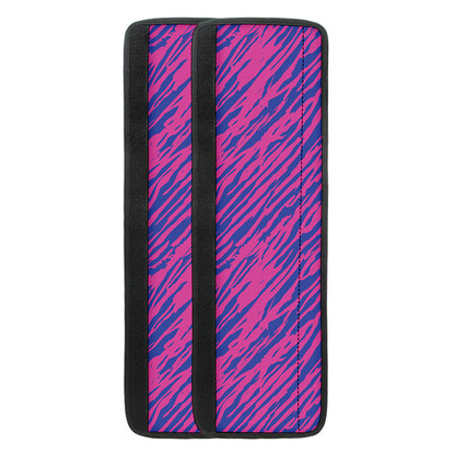 Pink And Blue Zebra Stripes Print Refrigerator Handle Covers
