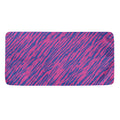 Pink And Blue Zebra Stripes Print Towel