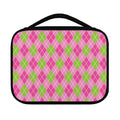 Pink And Green Argyle Pattern Print Classic Bible Case