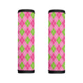 Pink And Green Argyle Pattern Print Handle Covers