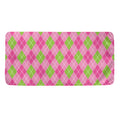 Pink And Green Argyle Pattern Print Towel