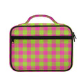 Pink And Green Buffalo Plaid Print Briefcase Bible Bag