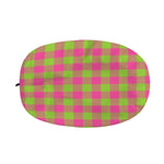 Pink And Green Buffalo Plaid Print Car Side Mirror Covers