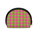 Pink And Green Buffalo Plaid Print Coin Purse