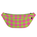 Pink And Green Buffalo Plaid Print Fanny Pack