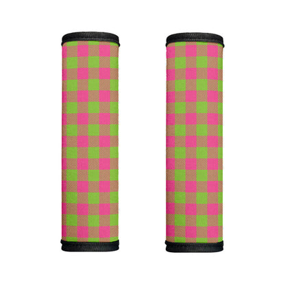 Pink And Green Buffalo Plaid Print Handle Covers