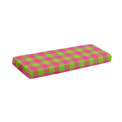 Pink And Green Buffalo Plaid Print Piano Keyboard Cover