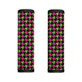 Pink And Green Houndstooth Pattern Print Handle Covers
