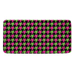Pink And Green Houndstooth Pattern Print Towel