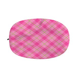 Pink And Green Plaid Pattern Print Car Side Mirror Covers