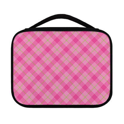 Pink And Green Plaid Pattern Print Classic Bible Case