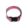 Pink And Green Plaid Pattern Print Dog Collar