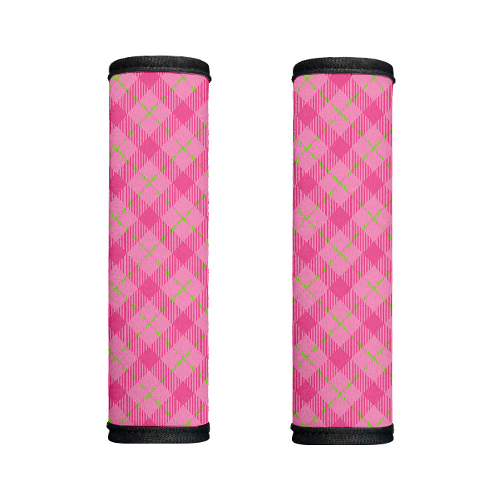 Pink And Green Plaid Pattern Print Handle Covers