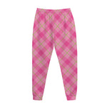 Pink And Green Plaid Pattern Print Jogger Pants