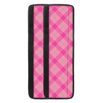 Pink And Green Plaid Pattern Print Refrigerator Handle Covers