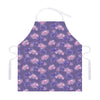 Pink And Purple Japanese Amaryllis Print Adjustable Apron