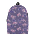 Pink And Purple Japanese Amaryllis Print School Backpack