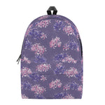 Pink And Purple Japanese Amaryllis Print Backpack