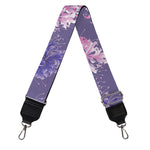 Pink And Purple Japanese Amaryllis Print Bag Strap