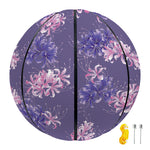 Pink And Purple Japanese Amaryllis Print Basketball